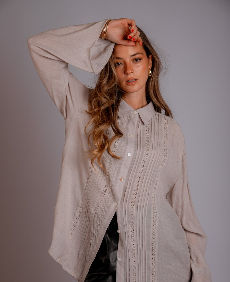 Camisa Zaira (PRE VENTA) beige