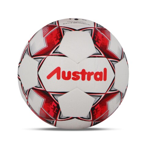 Austral Pelota Futbol Cancha Blanco/Rojo/Negro Blanco-Rojo