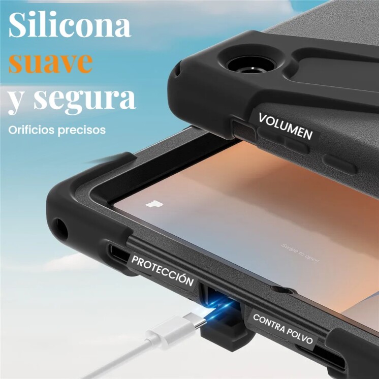 Funda Rugged Samsung para Galaxy Tab A11+ Negra Funda Rugged Samsung para Galaxy Tab A11+ Negra