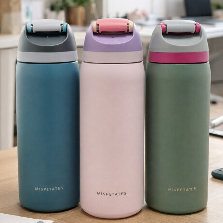 Botella térmica 950ml con asa Rosado