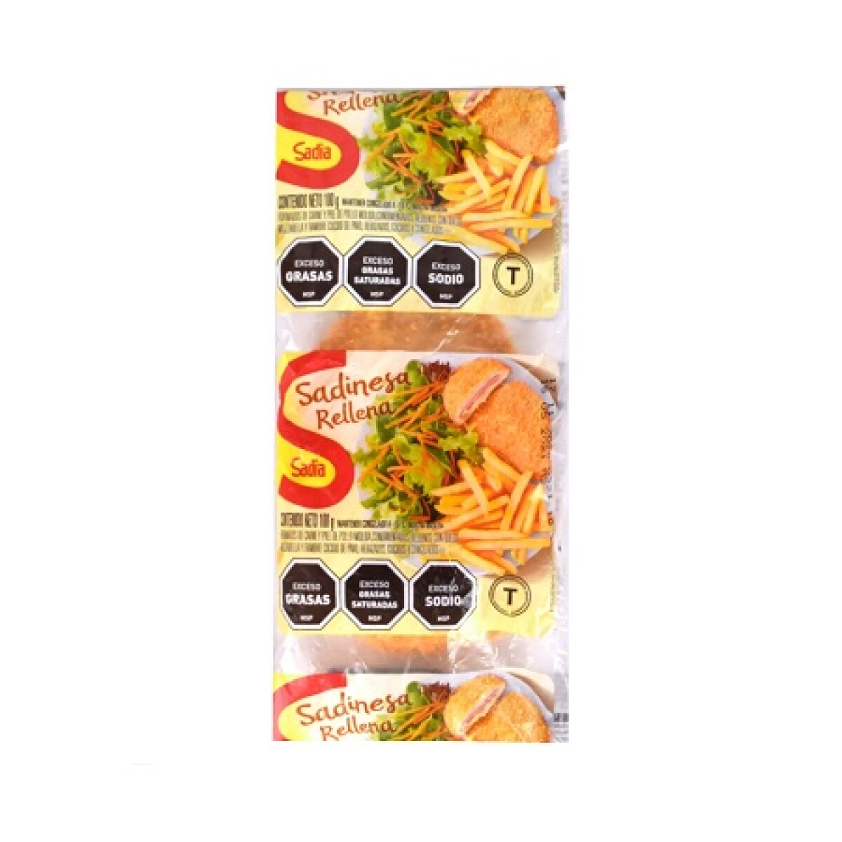 SADINESA RELLENA JAMON Y QUESO SADIA . - 100 GRS C/U 