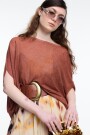TOP CUADRADO LUREX Cobre