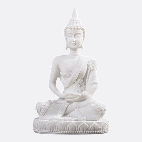 Adorno Buda Kharma 3 Colores Blanco