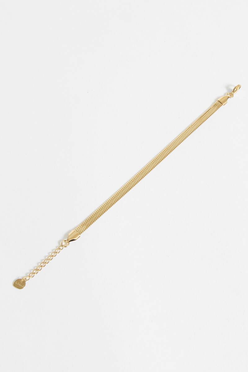 Pulsera acero fina dorado