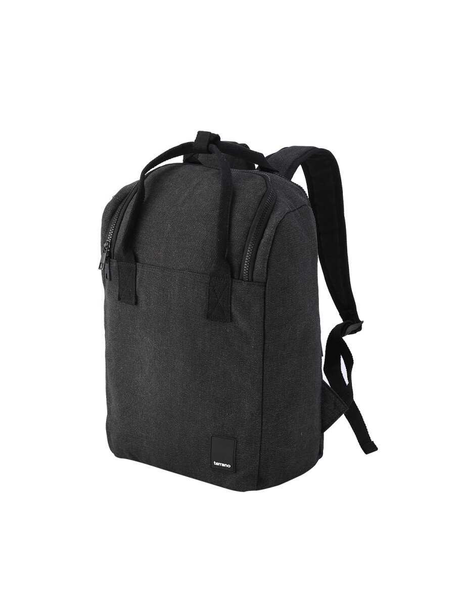 Mochila Matera Porta Laptop Tela - Negro 