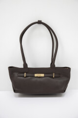 Golden Leather Bag Chocolate