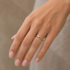 Par de alianzas clásicas de oro 18k amarillo de 4mm y doble altura bombé Par de alianzas clásicas de oro 18k amarillo de 4mm y doble altura bombé