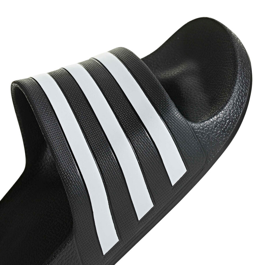 Chanclas de Hombre Adidas Adilette Aqua Negro - Blanco