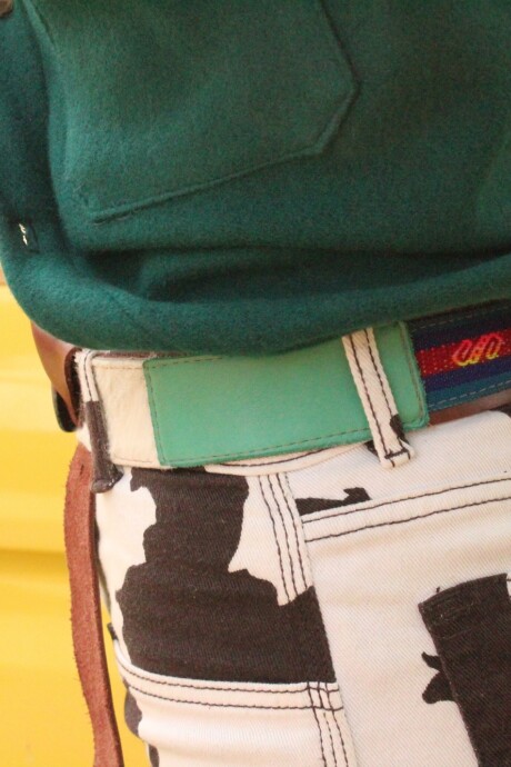 Handcrafted Belt Verde agua