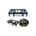ANAFE A GAS HIERRO FUNDIDO 2 HORNALLAS CAMPING NEGRO