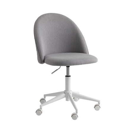 Silla escritorio KOKKEDAL tela gris/blanco Gris/blanco