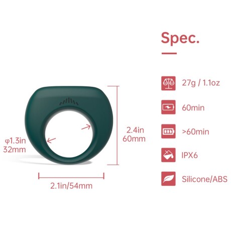 Anillo Vibrador Usb Con App Magic Dante II Anillo Vibrador Usb Con App Magic Dante II