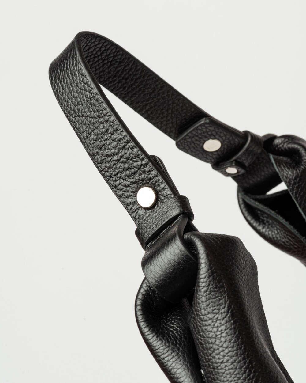 Bolso The Shopping en cuero graneado Negro