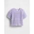 COTTON SS MIXED STITCH SWEATER ORCHID 207