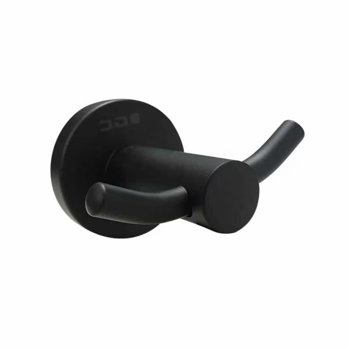 Percha Doble Milano Negro Mate Gc 