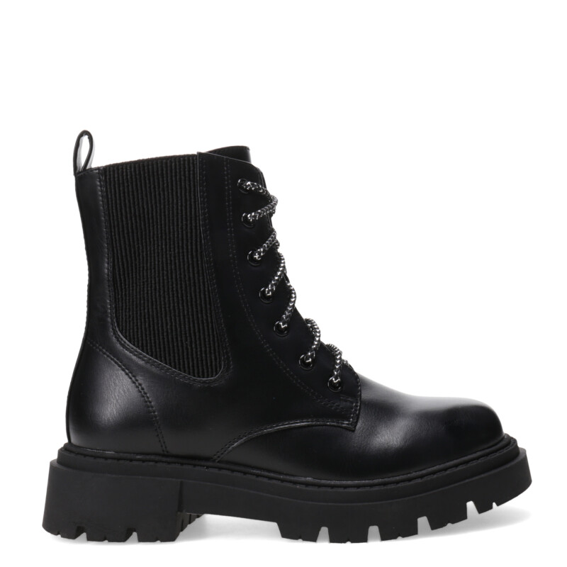 Bota de Niña MINI Miss Carol PAIA acordonada y con elastico Negro