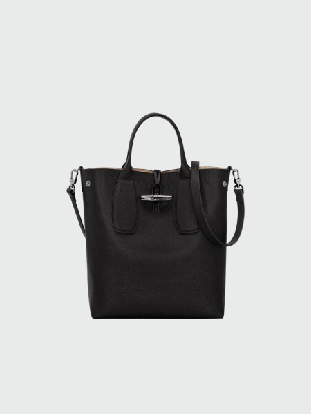 Longchamp -Bolso de hombro talle M, Roseau Negro