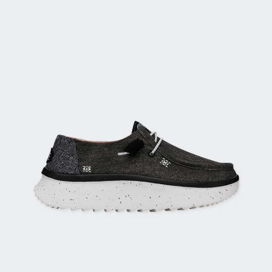 Calzado Hey Dude Wendy Peak Chambray Negro