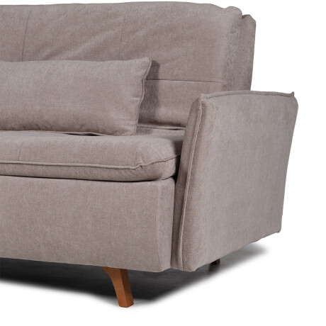 Sofá Cama Maira - C/Brazos - Tela Microfibra 10287 (Tostado)