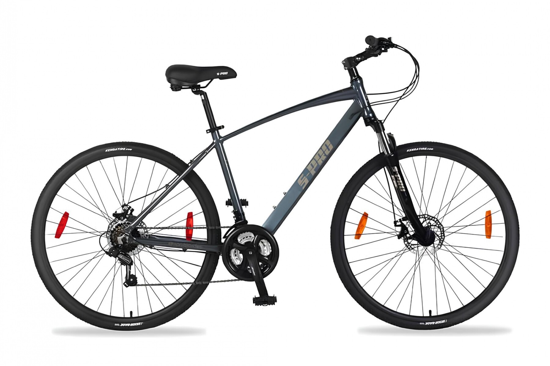 Bicicleta Urbana S-PRO Discovery Rodado 700c con 21 Velocidades - COBRE METALIZADO 