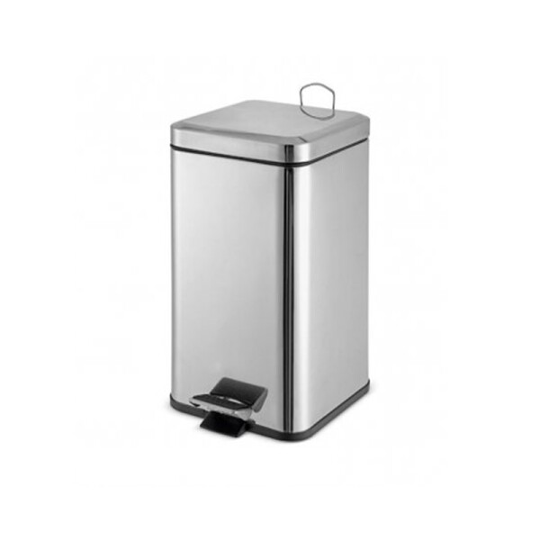 PAPELERA ACERO INOX CON PEDAL 6 LT - CUADRADA PAPELERA ACERO INOX CON PEDAL 6 LT - CUADRADA