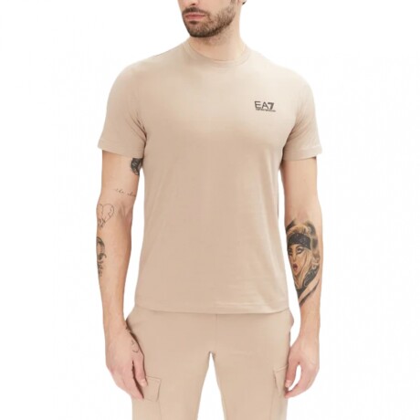 Remera EA7 Emporio Armani Pima Cotton Core Identity Beige