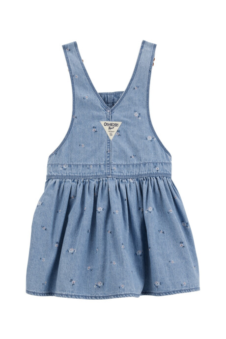 Jumper de chambray, diseño floral Sin color