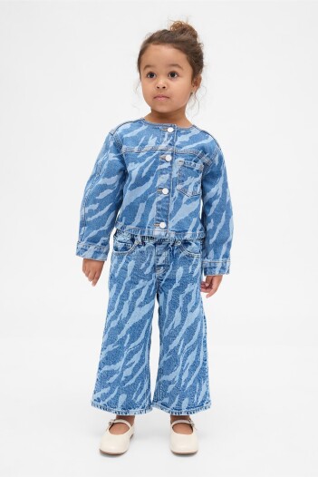 Jean Baggy Toddler Niña Zebra Print