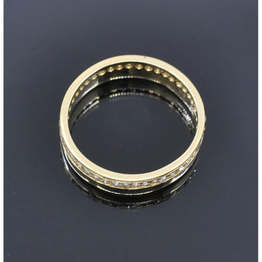 Alianza En Oro 18K Con Brillantes Alianza En Oro 18K Con Brillantes