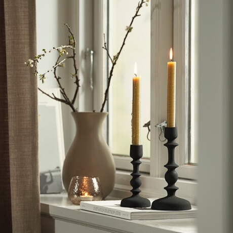 Candelabro Caspar Ø10Xh21 Cm Negro