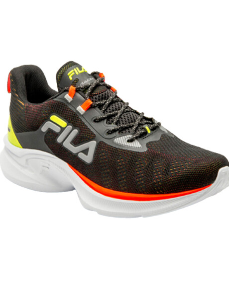 Championes Fila Running Racer for All para Hombre Negro/Lima Talle 42