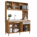 COCINA COMPACTA 4 PUERTAS 1 CAJON MALI - NATURAL/OFF WHITE COCINA COMPACTA 4 PUERTAS 1 CAJON MALI - NATURAL/OFF WHITE