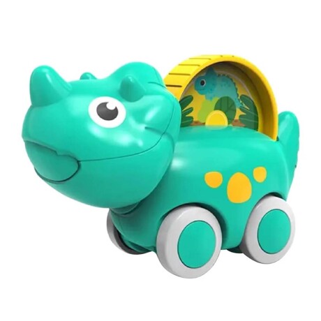 Dinocar Autito Dinosaurio Rodante Auto Plástico Bebé Huanger Verde