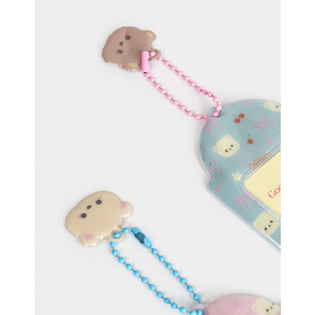 Llavero Y Charm Para Compartir Ositos Combinacion Multicolor