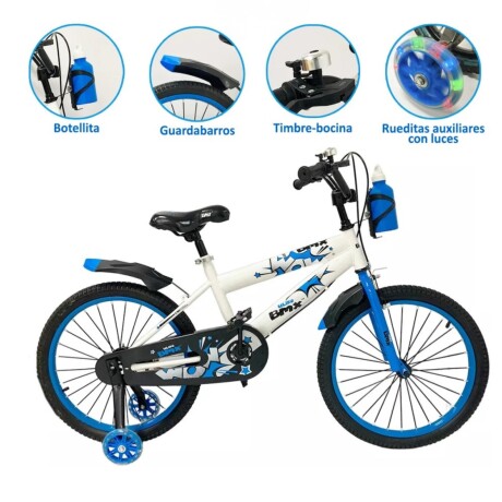 Bicicleta Modelo Wow Rodado 16 Blanco