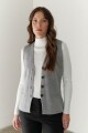 CHALECO TEJIDO GRIS