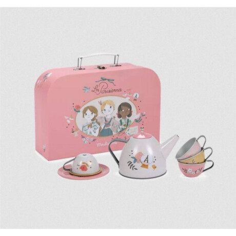 Set de té Les Parisiennes Moulin Roty Con Valija
