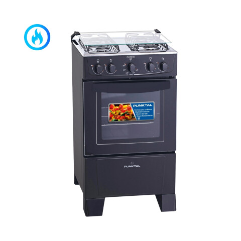 COCINA PUNKTAL SUPERGAS 4H NEGRA PK-268BK Negro