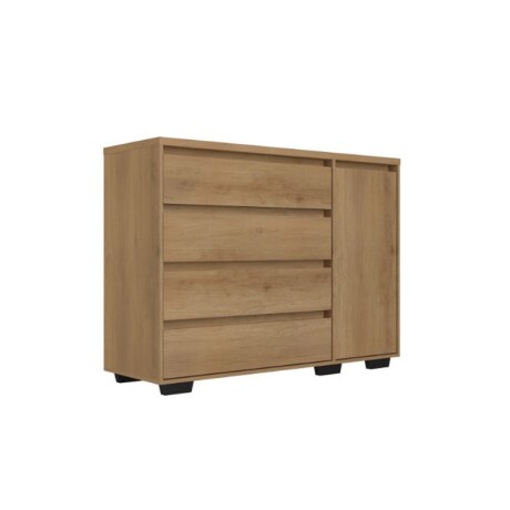COMODA AURORA 4 CAJONES 1 PUERTA CAPUCCINO COMODA AURORA 4 CAJONES 1 PUERTA CAPUCCINO