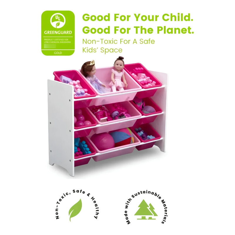 Organizado Infantil Disney C/9 compartimentos Blanco-Rosa Organizado Infantil Disney C/9 compartimentos Blanco-Rosa