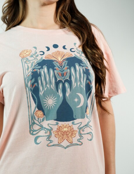 Remera estampada Euge Coral