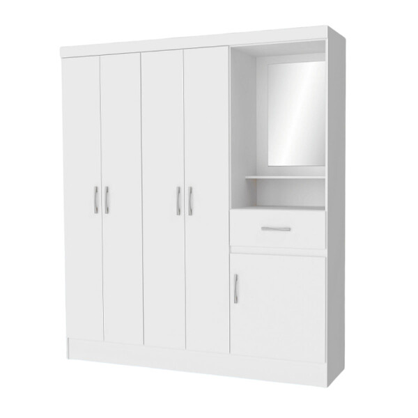 ROPERO MOBILI JASMIN 5Ptas + 1Cajon + Tocador -BLANCO N/A