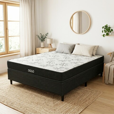 Sommier SUPER MEGA Oggo® - Espuma - GARANTIA 1 AÑO 2 Plaza - 138 cm