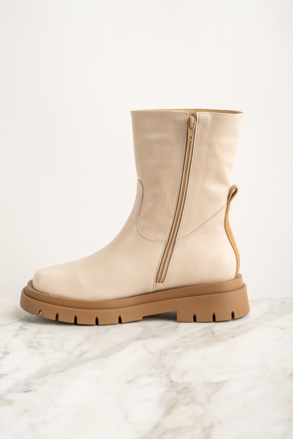 Bota Cuero Nácar