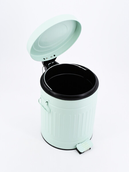 PAPELERA 5 LT CON PEDAL VERDE