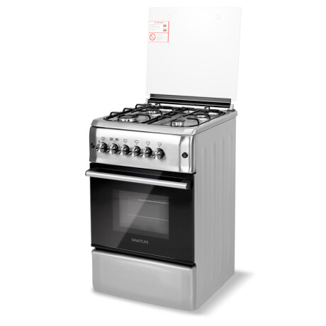 Cocina a supergas 4 hornallas Gris com Grill Smartlife SL-KS5055G Cocina a supergas 4 hornallas Gris com Grill Smartlife SL-KS5055G