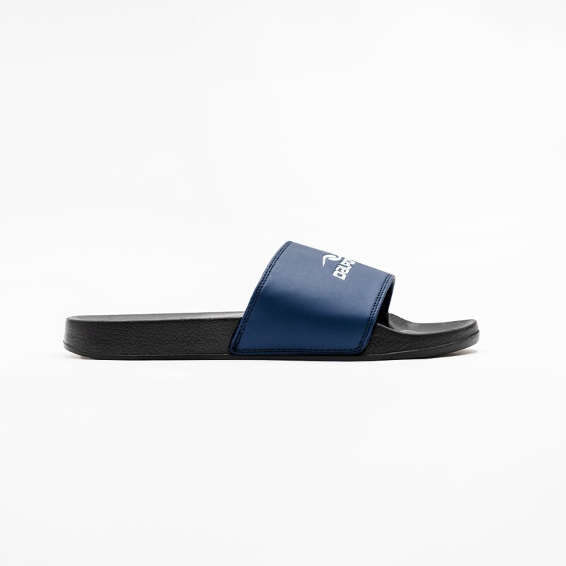 SLIDES MEN NEGRO/BLANCO AZUL MARINO/BLANCO
