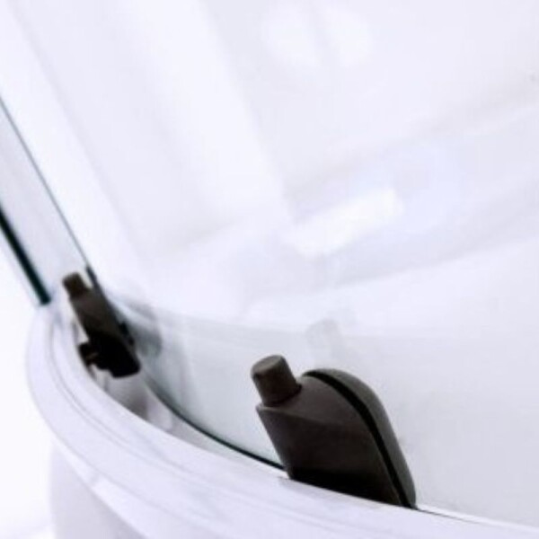 MAMPARA DE BAÑO 80 X 80 X 2 MT - CURVA MAMPARA DE BAÑO 80 X 80 X 2 MT - CURVA