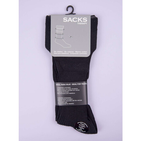 Medias compresion controlada algodon hombre Negro