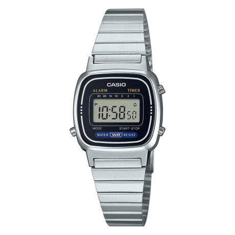 Reloj CASIO RETRO LA670WD-1DF Acero Plateado Esfera 30mm 0